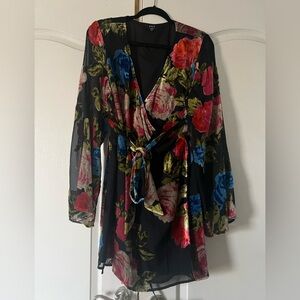 VICI Dolls Burnout Wrap Dress